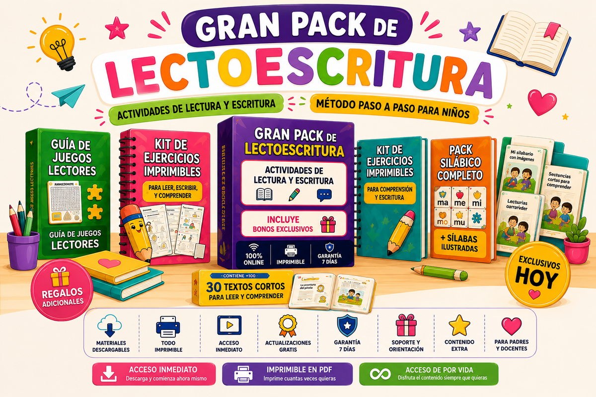 Libro Gran Pack de Lectoescritura
